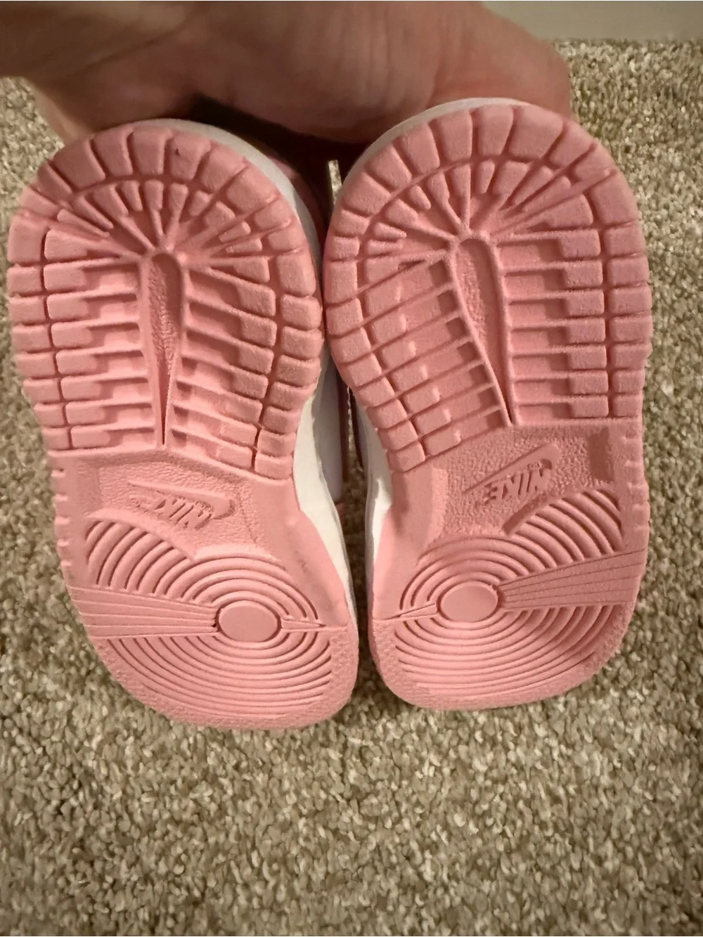 Nike Kids' Pink Dunks and White Low-Top Sneakers